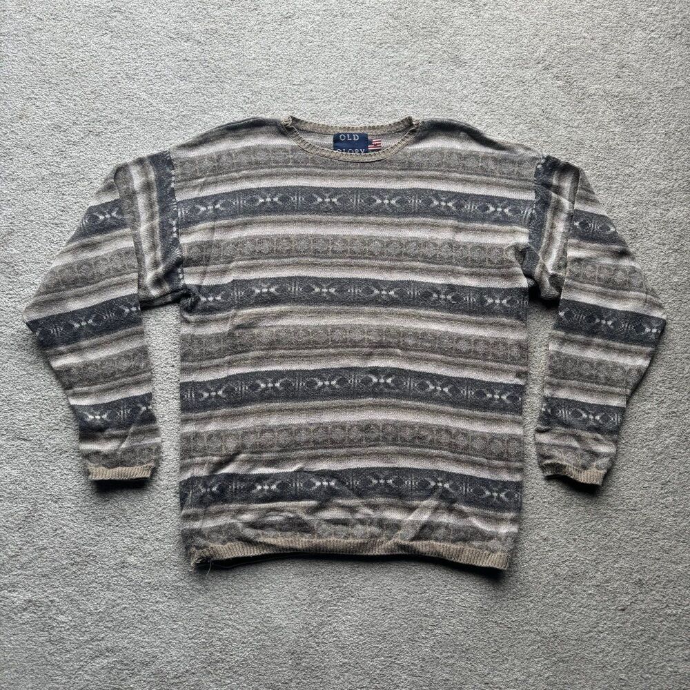 Vintage Old Glory Made In USA Cotton Crewneck Sweater